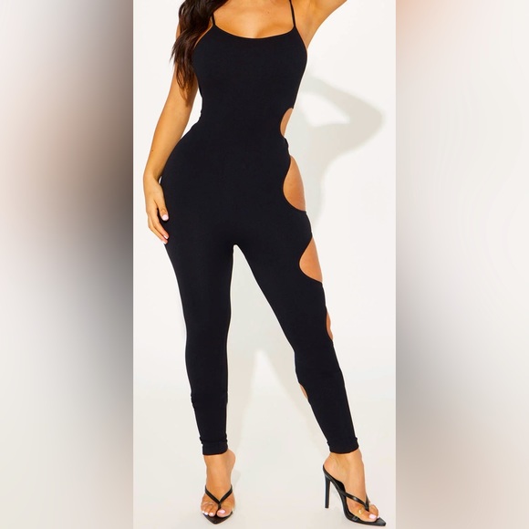 Seamless Jumpsuit -Black - Picture 1 of 2